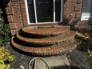 Before - Brick Entrance Pressure Washing - Somers, NY 10589